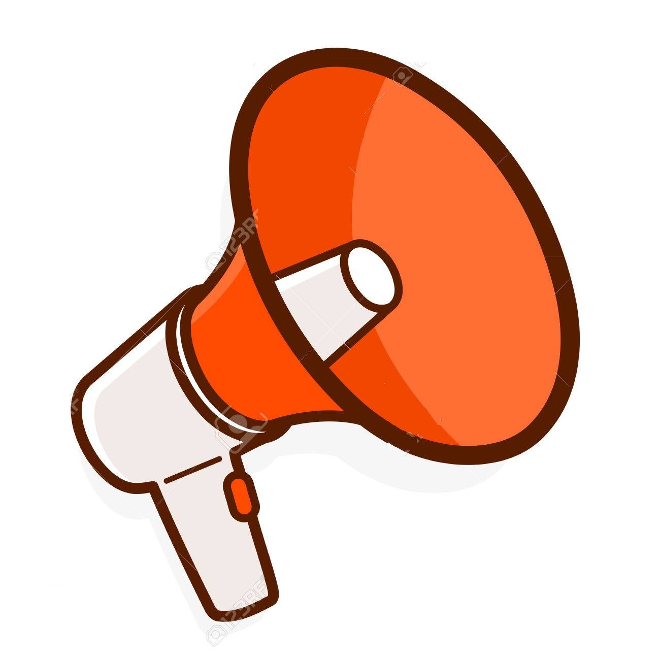 61971879 colorful red megaphone or bullhorn for amplifying the voice for protests rallies or public speaking 